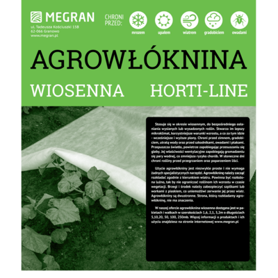 HORTI-LINE Agrowłóknina wiosenna 1,6 m x 20 mb