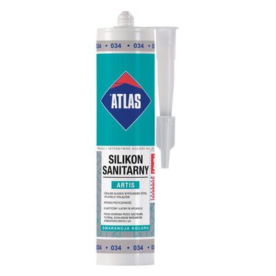 Atlas Silikon sanitarny ARTIS 034 jasnoszary 280 ml