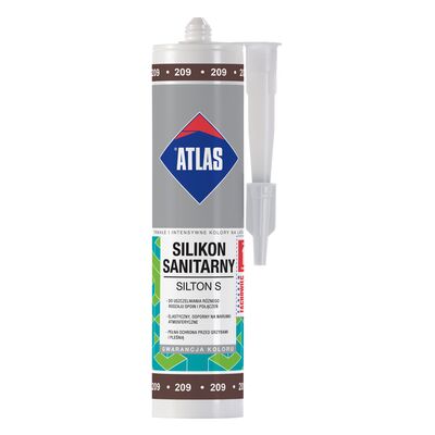 Atlas Silikon sanitarny SILTON S 209 kasztanowy 280 ml