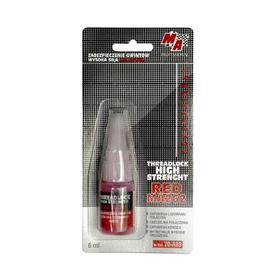 Środek do zabezpieczenia gwintów czerwony - trwały 6 ml MA PROFESSIONAL