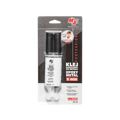 Klej epoksydowy do metalu 5 minut - strzykawka 25 ml MA PROFESSIONAL