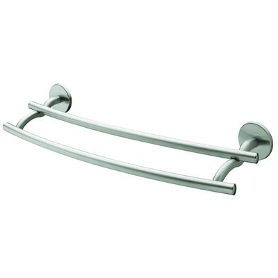 Wieszak kąpielowy 2 x 610 Virginia Bf satyn/nikiel