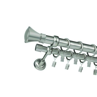 Karnisz podwójny ZEUS Ø25, 160 cm colloseum satyna