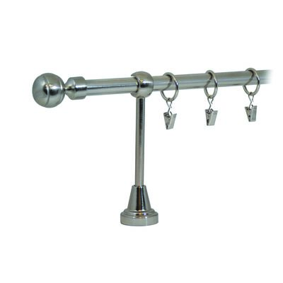 Karnisz pojedynczy HEFAJSTOS PLUS Ø16, 200 cm kulka nikiel