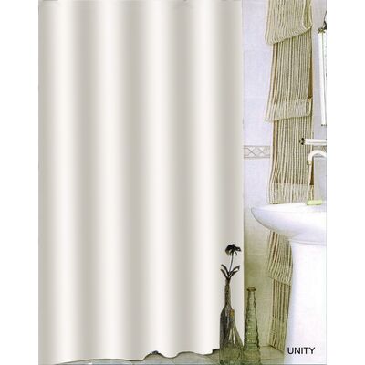 Zasłonka prysznicowa Txt Unity 180 x 200 cm biały