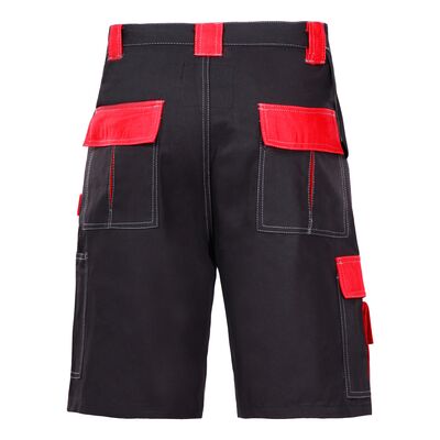 LAHTI PRO Spodenki ochronne krótkie czarno-czerwone XL