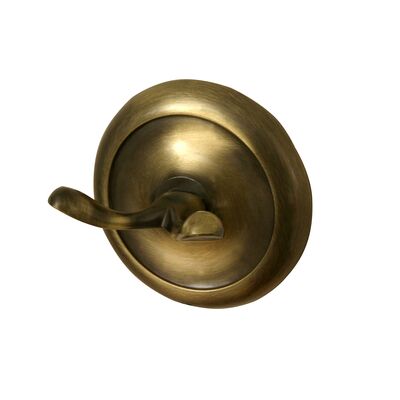 Wieszaczek podwójny Deco A.B. mosiądz