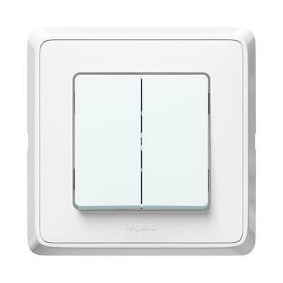 Łącznik podwójny Cariva biały