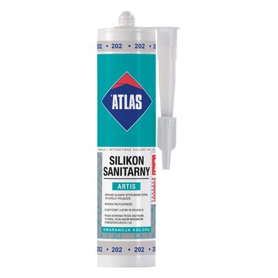 Atlas Silikon sanitarny ARTIS 202 popielaty 280 ml