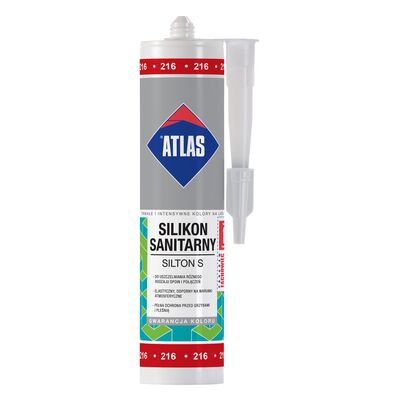 Atlas Silikon sanitarny SILTON S 216 czerwony 280 ml
