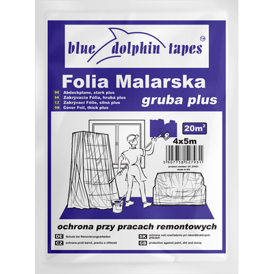 Blue Dolphin folia malarska gruba Plus