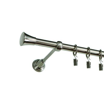 Karnisz pojedynczy ZEUS Ø19, 200 cm monaco nikiel