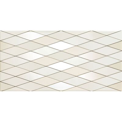 Dekor ścienny Biel diamond 22,3 x 44,8 gat.1 Tubądzin