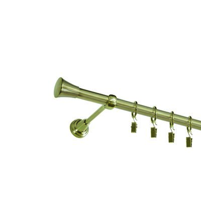 Karnisz pojedynczy ZEUS Ø19, 240 cm monaco złoto