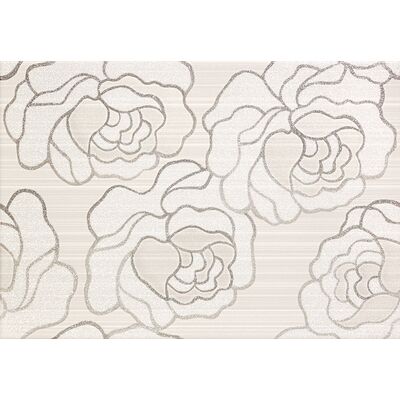 Dekor ścienny Kiribati Flower szara 25 x 36 gat.1 Tubądzin