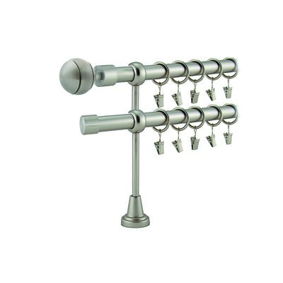 Karnisz podwójny HEFAJSTOS PLUS Ø16, 160 cm kulka satyna