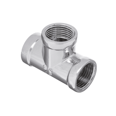 Trójnik chromowany 1/2