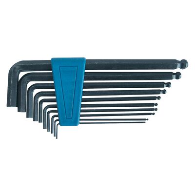 MEGA Klucze imbusowe komplet 7 sztuk, z kulką (2,5-10 mm)