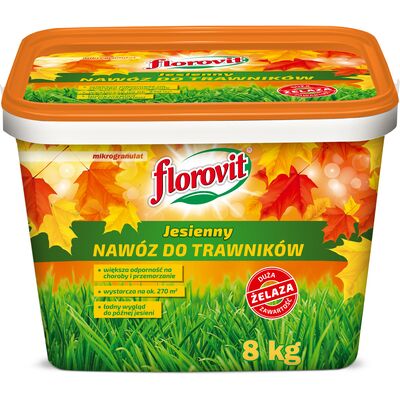 Nawóz granulowany Florovit jesienny 8 kg do trawników