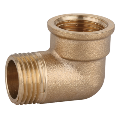 Kolanko mosiężne nakrętno-wkrętne 3/8