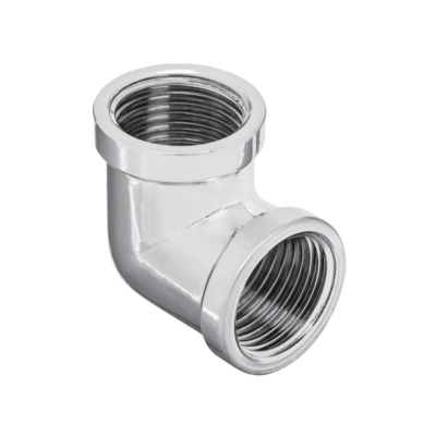Kolanko nakrętno-wkrętne chromowane 3/4