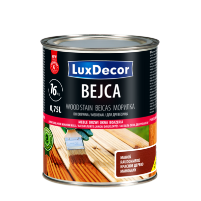 LuxDecor Bejca do drewna mahoń 0,75 l