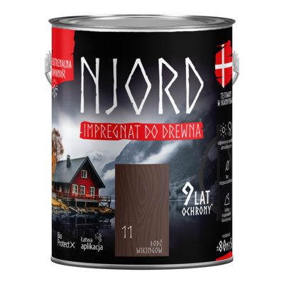 Njord Impregnat do drewna łódź Wikingów 5 l