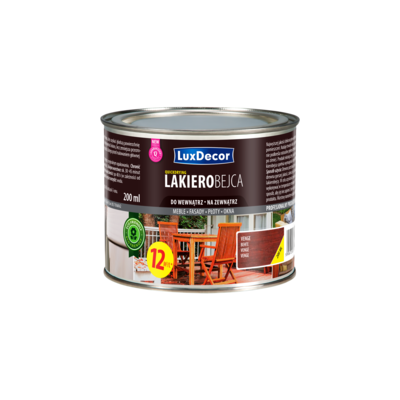 LuxDecor Lakierobejca do drewna wenge 0,2 l