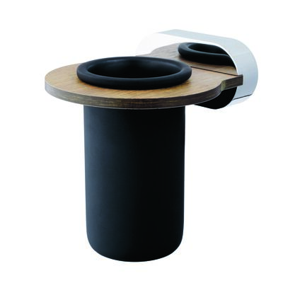 Szklanka pojedyncza Bergen drewno/chrom