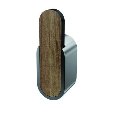 Wieszaczek pojedynczy Bergen drewno/chrom