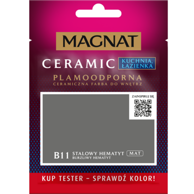MAGNAT Farba ceramiczna KitchenBathroom TESTER burzliwy hematyt B11 30 ml