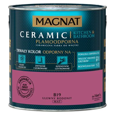 MAGNAT Farba ceramiczna KitchenBathroom ulewny rodonit B19 2,5 l
