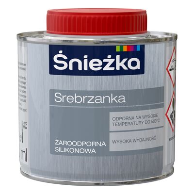 Śnieżka Farba żaroodporna Srebrzanka srebrny 200 ml