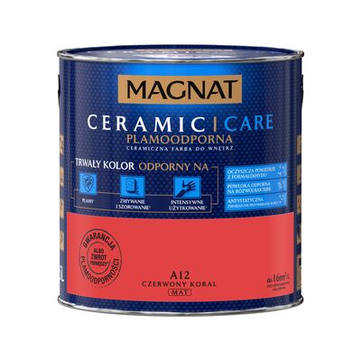 MAGNAT Farba ceramiczna Ceramic Care czerwony koral A12 2,5 l