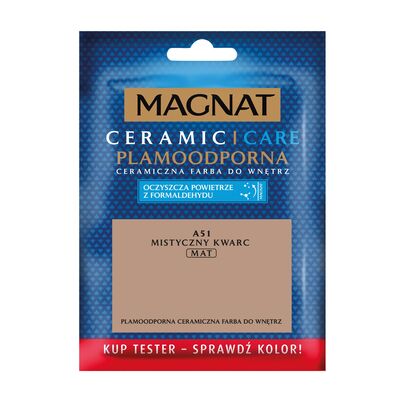 MAGNAT Farba ceramiczna Care Plamoodporna TESTER a51 mistyczny kwarc 30 ml