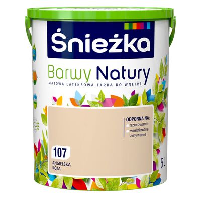 Śnieżka Farba lateksowa Barwy Natury angielska róża 107 5 l