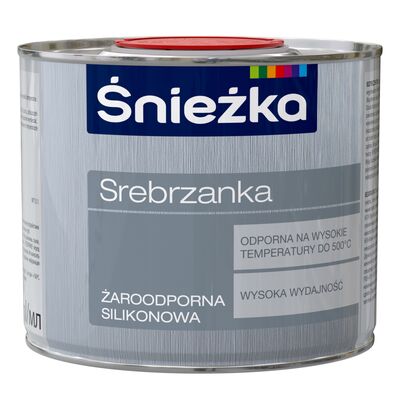 Śnieżka Farba żaroodporna Srebrzanka srebrny 500 ml