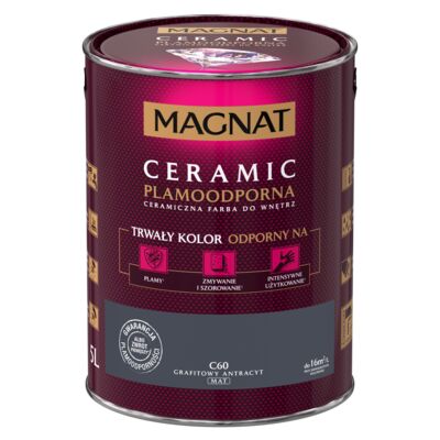 MAGNAT Farba ceramiczna grafitowy antracyt C60 5 l