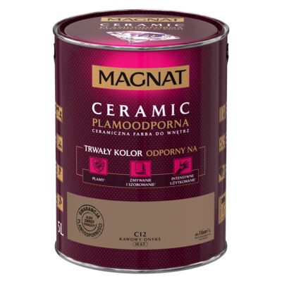MAGNAT Farba ceramiczna kawowy onyksC12 5 l