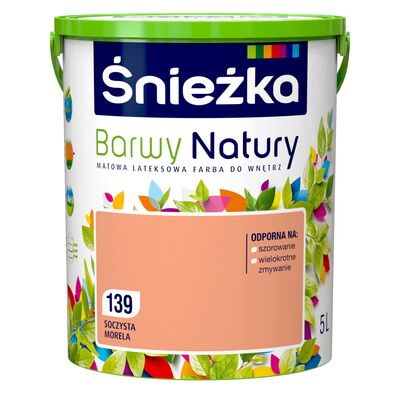 Śnieżka Farba lateksowa Barwy Natury soczysta morela 139 5 l