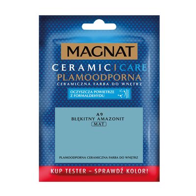 MAGNAT Farba ceramiczna Care Plamoodporna TESTER a9 błękitny amazonit 30 ml