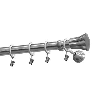 Karnisz pojedynczy 25 mm Rodos nikiel 160 cm