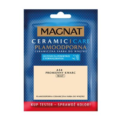 MAGNAT Farba ceramiczna Care Plamoodporna TESTER a54 promienny kwarc 30 ml