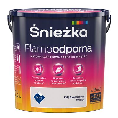 Śnieżka Farba lateksowa Plamoodporna ponadczasowa P37 2,5 l
