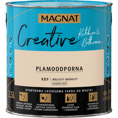 MAGNAT Farba lateksowa CREATIVE KITCHENBATHROOM mglisty bronzyt 2,5 l