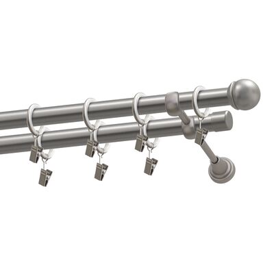 Karnisz podwójny 19/19 mm Pluton satyna 160 cm