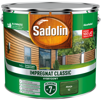 Sadolin Impregnat CLASSIC HYBRYDOWY Akacja 9 l