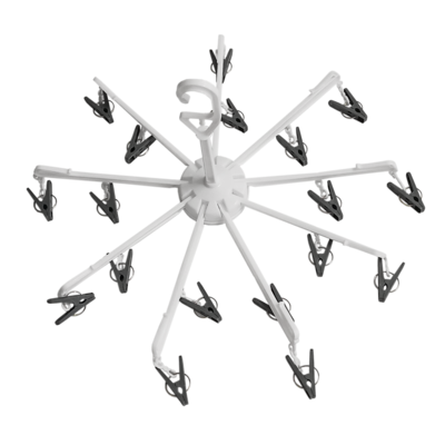 Wieszak na pranie PARASOL zielony, fioletowy