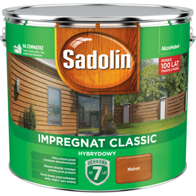 Sadolin Impregnat CLASSIC HYBRYDOWY Mahoń 9 l