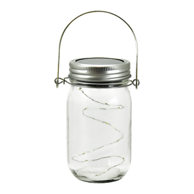 Lampka solarna POLUX słoik 5,9cm przeźroczysta